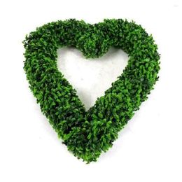 Decorative Flowers Garden Products Topiary Boxwood Heart Door Hanging Love Home Decor