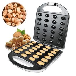 Bread Makers Electric Nut Cake Maker Automatic Waffle Baking Machine Sandwich Toaster Breakfast Pan Dried Snack Tools3297