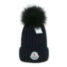 beanie Cap mens designer bucket hats New Fashion Women Ladies Warm Winter Beanie Large Faux Fur Pom Poms Bobble Hat Outdoor High quality D34