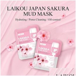 Other Skin Care Tools Other Skin Care Tools Laikou Japan Sakura Mud Face Mask Night Facial Packs Clean Dark Circle Moisturize Faces Dr Dhptg