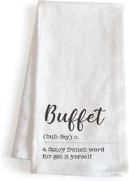 Table Mats Buffet A Fancy French Word 18x24 Inch Funny Kitchen Towel With Sayings Dish Saying Fun