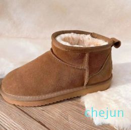 Classic Warm Boots Mini Half Snow Boot windtight Winter Full Fur Fluffy Furry Satin Ankle Booties Slippers Box