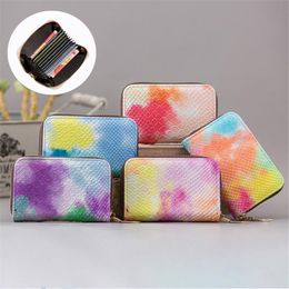 Card Holders Women Short Wallets PU Leather Female Plaid Purses Colourful Holder Wallet Fashion Woman Small Zipper With Coin Purse