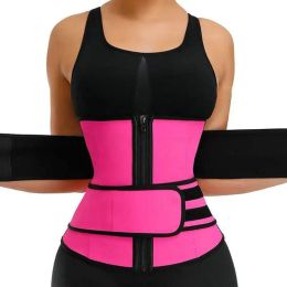 Elstiac Slimming Waist Support Shaperwear Lumbar Back Belt Waist Trainer Neoprene Sauna Fitness Belt Body Shaper Tummy Control