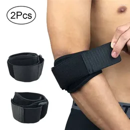Knee Pads 2Pcs Adjustable Arm Brace Support Sport Compression Elbow Joint Pain Relief Tennis Gym Basketball Band Wrap Bandage