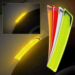 Upgrade Car Door Sticker Styling Auto Body Decorative Warning Reflective Tape Wheel Night Reflective Stickers Driving Safety Accessories