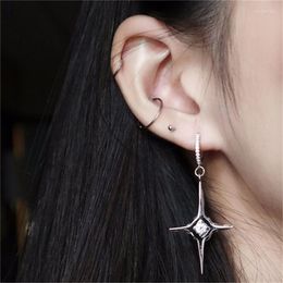 Hoop Earrings Punk Cross Earring Fashion Rhinestone For Womens Couple Ear Buckle Daily Birthday Party Jewellery Gifts