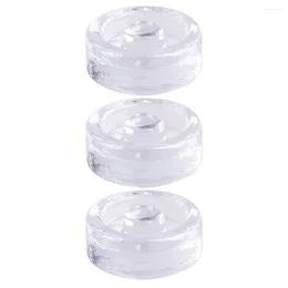 Storage Bottles 3Pcs Kitchen Fermentation Weights Pickle Bottle Glass Reusable Lids