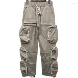 Men's Pants More Pocket Cargo Men Women Joggers Drawstring Sweatpants Trousers