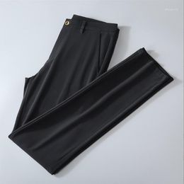 Men's Pants High-End Ice Silk Men's Summer Thin Casual Trousers Western