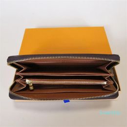 ZIPPY WALLET VERTICAL the most stylish way to carry around money cards and coins famous design men leather purse card holder long 285U