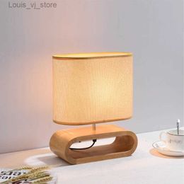 Book Lights Nordic Wooden Table Lamp Creative Modern Bedroom Bedside LED Light Living Room Hotel Japanese Study Table Lamp Linen Lampshade YQ231130