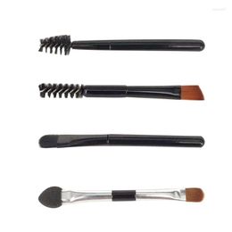 Makeup Brushes 100PCS Eyebrow Brush Eyelash Comb Dual Ended Angled Spoolie 2 In 1 Lash Set Tool