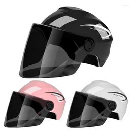 Motorcycle Helmets Helmet For Men Woman Integrated HD Double Visors Open Face Lightweight Protective Safety Hat Cycling