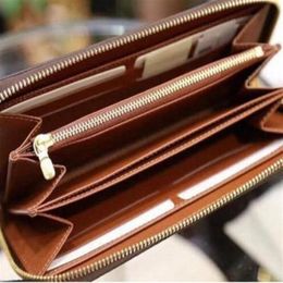 Designer credit card holder classic leather purse folded notes and receipts bag wallet purse distribution box purse wallet notecas2820