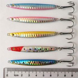 Metal iron Jig Lure 70mm 12g Bionic down deep spinnerbait Husky Jerk Torpedo fishing spoons bait3327