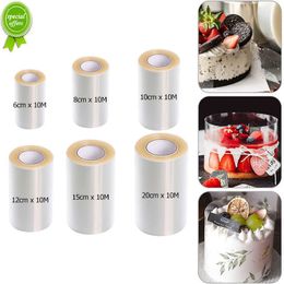 New 6/8/10/12/15/20cm 10M Acetate Roll Cake Collar Transparent Mousse Cake Surround Film for Chocolate Mousse Cake Decoration