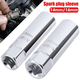 Upgrade Universal Spark Plug Socket Spark Plug Wrench 3/8 Magnetic 12 Angle Thin Wall for 14/16mm Spark Plug Removal Auto Repair Tool