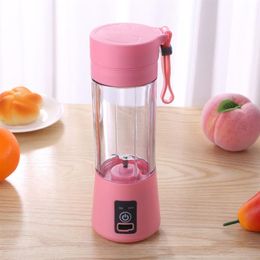 380ml portable blender electric juicer USB charging smoothie blender Mini juice maker Cup Home mixer food processor190C