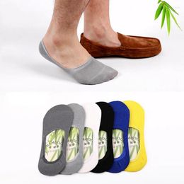 Men's Socks 6pcs 3Pair/lot Fashion Men Boat Summer Autumn Non-slip Silicone Invisible Cotton Male Ankle Sock Slippers