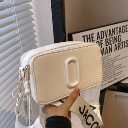 Women Man Snapshot Camera Bag 10a Mirror Quality Designer S Handbag Baguette Cross Body Leather Shoulder Bags Black White Sholder Bag