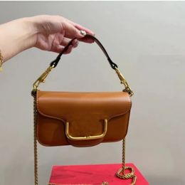 Klassische Leder-Designer-Handtaschen für Frauen mittleren Alters, Umhängetasche, One-Shoulder-Crossbody-Geldbörse, Zahnstocherdruck, Original-Umhängetasche aus echtem Leder