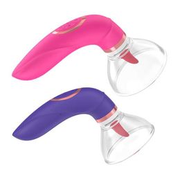 vibrator Womens Simulated Soft Tongue Breast Massager Sexy thing sucking tongue licking vibrating rod 231129