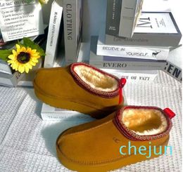 Women Fur Slides Classic Mustard Seed Ultra Mini Platform Boot windtight Petites Suede Wool Winter Designer Booties