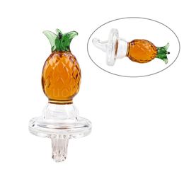 Beracky Pineapple Fruit Carb Cap Jackfruit Colour Glass Carb Cap For Smoking Seamless Welded Regular Welded Quartz Banger For Water Bongs Rigs