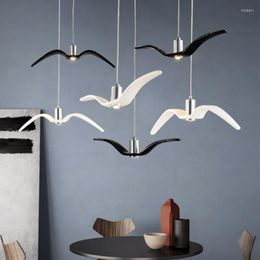 Pendant Lamps Post-modern Bird Dinning Room Bar Lights Creative Seagulls Bedroom Living Chandelier Coffee Kitchen Hanging