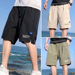 Men's Shorts Casual Summer Men Trend Running Sport Baseball Male Elastic Waist Loose Surfing Beachwear Clothing