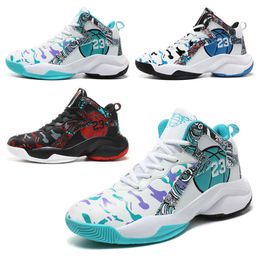 Fashion basketball shoes men's summer non-slip wear-resistant sneakers student sneakers casual Actual combat training shoes 113023a