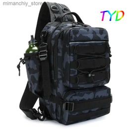 Outdoor Bags New Camping Backpack Military Bag Men Travel Bags Tactical Army Mol Climbing Rucksack Hiking Outdoor Sport Fishing Backpacks Q231130