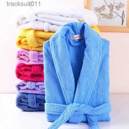 Men's Robes 100% Cotton Men Towel Bath Robe Kimono Suck Sweat Terry Bathrobe Winter Summer Dressing Gown Women Hotel Sleepwear Warm Robes L231130