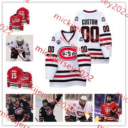 Karl Falk St. Cloud State Huskies Hockey Jersey Custom Stitched Mens Youth 5 Warren Clark 6 Mason Reiners 7 Jack Reimann 8 Tynan Ewart 13 Tyson Gross Jerseys