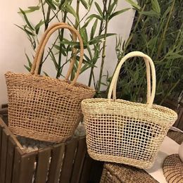 Handmade Women Straw Bag Woven Basket Beach Tote Summer Shoulder Holiday Shopping Bags3130