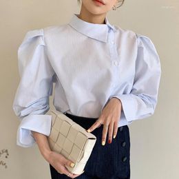 Women's Blouses Wholesale 2023 Spring Summer Autumn Fashion Casual Ladies Work Women Blouse Woman Overshirt Female OL Vy1283