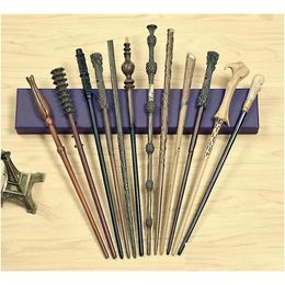 Magic Props Cosplay Toys Metal Core Wand med presentförpackning Kids Ron Voldermort Ginny Bella Magical The Elder Stick Drop Delivery Gift Puz Dhdj2