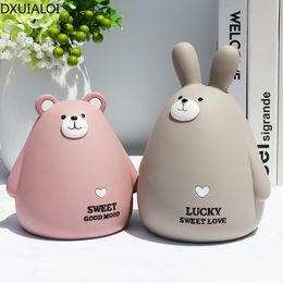 Novelty Items Cartoon rabbit piggy bank ornaments nordic animal creative cute children's room decoration DXUIALOI 230428