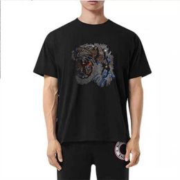 Summer Leisure Hot Diamond Trend Fashion Short Sleeve Men's T-shirt Special