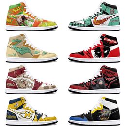 DIY fashionable anime characters antiskid for men women basketball shoes Customised exquisite comfortable pale MistyRose sneakers