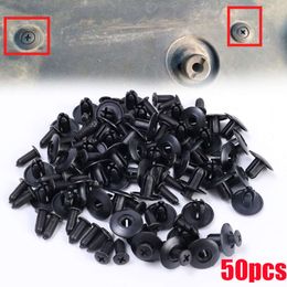 Upgrade Upgrade 8mm Car Bumper Fender Hole Rivets Fasteners Screw Universal Car Fastener Clips Push Pin Clips Auto Interior Accessories 50pcs