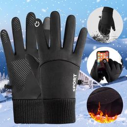 Five Fingers Gloves Winter Waterproof MenS Windproof Sports Fishing Touchscreen Driving Motorcycle Ski NonSlip Warm Cycling Women 231130