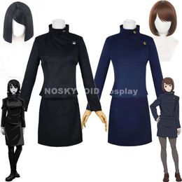 Jujutsu Kaisen Ieiri Shoko Cosplay School Uniform Skirts Animation And Comic Costume Cosplayer Wig Black Or Brown Hairpiece