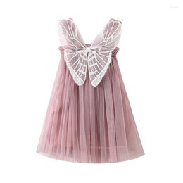 Girl Dresses Toddler Baby Princess Tulle Tutu Dress Sleeveless Mesh Butterfly Wings Party Fairy Summer Suspender Gauze