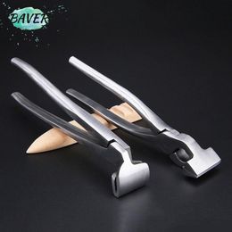 Tang Baver Leather Craft Pressurised edge glat tongs Wide Mouth adjustment Press Flatten fixed Plier Clamp handmade Tools