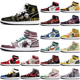DIY fashionable anime characters antiskid for men women basketball shoes Customised exquisite comfortable Coral sneakers