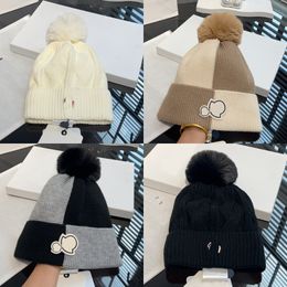 Beanie Skull Caps Designer Knitted Hats Autumn Winter Hat Classic Letter Goose Print Knit Hat Ski Brand Bonnet High Quality Plaid Luxury Warm Cap