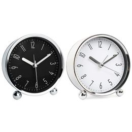 Clocks Accessories Other & Digital Alarm Clock Metal Frame Mute Pointed Needle Silent Desktop Time