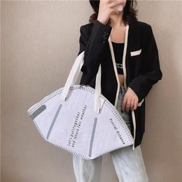 Evening Bags Mask Shape Designer Canvas Bag Women Shoulder Fashion Print Large-capacity Shopping Handbag Purse Female Crossbody To301r